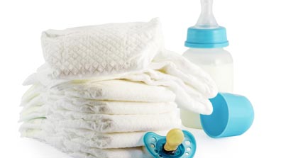 Suprimentos e produtos para bebês