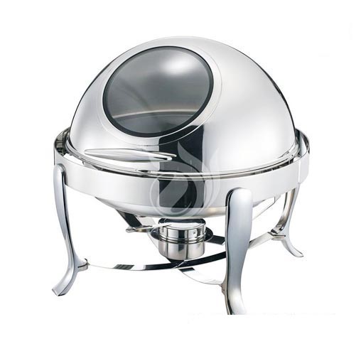 Runder Rolltop-Rechaud aus Edelstahl KF-8096 