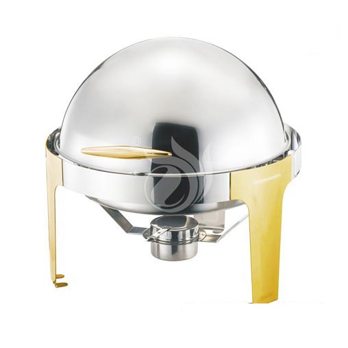 Edelstahl runder Rolltop Chafing Dish Großhandelspreis KF-8154 