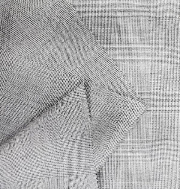 European worsted wool plaid fabrics instock