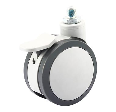 CPT Enhanced Twin Wheel Caster - Thread Stem